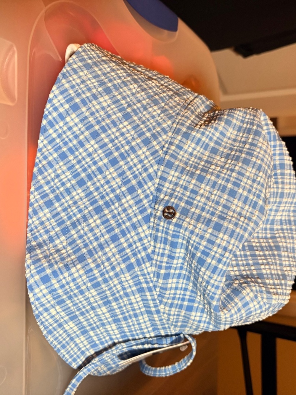 Lululemon Women's Seersucker Check Wide-Brim Hat